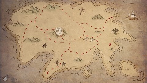 Обои карта, остров, клад, сокровище, map, island, treasure разрешение 1920x1200 Загрузить