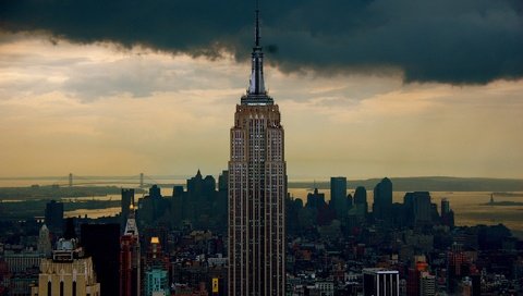 Обои америка, нью-йорк, небоскрёб, эмпайр стейт билдинг, america, new york, skyscraper, the empire state building разрешение 1920x1200 Загрузить