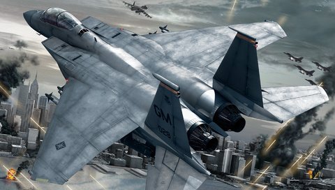 Обои самолет, война, город, истребитель, ace combat 6, the plane, war, the city, fighter разрешение 1920x1200 Загрузить