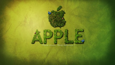 Обои зелёный, логотип, эппл, грин, green, logo, apple разрешение 1920x1200 Загрузить