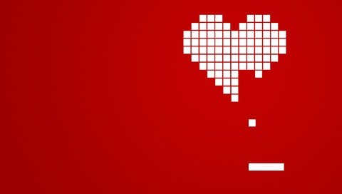 Обои красный, сердце, кубики, red, heart, cubes разрешение 2560x1600 Загрузить