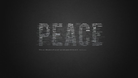 Обои слова, мир, выражение, цитата, покой, words, the world, the expression, quote, peace разрешение 1920x1200 Загрузить