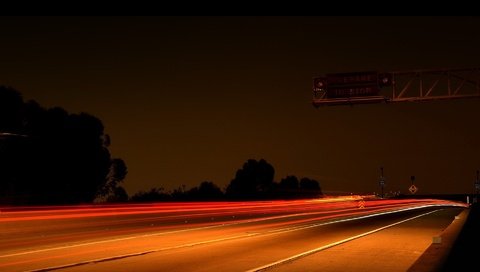 Обои дорога, ночь, огни, шоссе, road, night, lights, highway разрешение 1920x1440 Загрузить