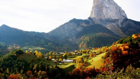 Обои осень, горных, сельских, autumn, mountain, rural разрешение 1920x1200 Загрузить