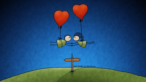 Обои шарики, любовь, граница, balls, love, border разрешение 2560x1600 Загрузить