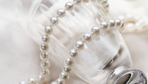 Обои белый, бокал, ожерелье, жемчуг, white, glass, necklace, pearl разрешение 1920x1200 Загрузить