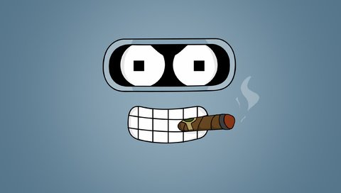 Обои взгляд, футурама, сигара, бендер, look, futurama, cigar, bender разрешение 2561x1921 Загрузить