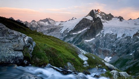 Обои трава, горы, вашингтон, grass, mountains, washington разрешение 1920x1080 Загрузить