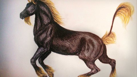 Обои рисунок, лошадь, единорог, конь . жеребец, figure, horse, unicorn, horse . stallion разрешение 2248x1664 Загрузить