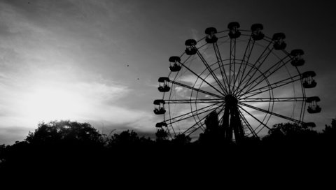 Обои колесо обозрения, чб, керчь, ferris wheel, bw, kerch разрешение 3888x2592 Загрузить