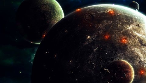 Обои космос, планеты, space, planet разрешение 2560x1600 Загрузить