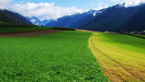 Обои небо, дорога, трава, горы, поле, the sky, road, grass, mountains, field разрешение 1920x1200 Загрузить