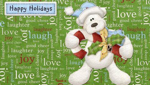 Обои мишка, праздники, праздник, надписи, довольная, everyone, bear, holidays, holiday, labels, happy разрешение 2560x1600 Загрузить