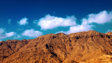 Обои облака, горы, скалы, голубое небо, clouds, mountains, rocks, blue sky разрешение 1920x1080 Загрузить