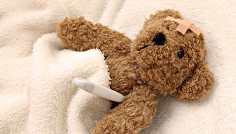 Обои мишка, игрушка, одеяло, болезнь, градусник, мягкая, лейкопластырь, bear, toy, blanket, disease, thermometer, soft, band-aid разрешение 1920x1080 Загрузить