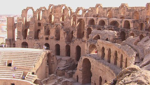 Обои руины, достопримечательность, амфитеатр, эль-джем, тунис, ruins, attraction, amphitheatre разрешение 2048x1512 Загрузить