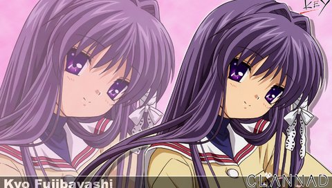 Обои ленточки, clannad, fujibayashi kyou, клавиша, ribbons, key разрешение 1920x1200 Загрузить