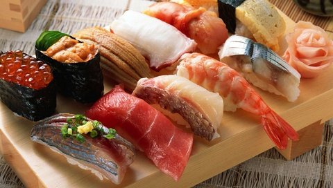 Обои суши, роллы, японская кухня, sushi, rolls, japanese cuisine разрешение 1920x1200 Загрузить