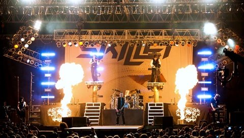 Обои группа, концерт, skillet, group, concert разрешение 2000x1331 Загрузить