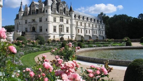 Обои замок, красивый, франция, шенонсо, замок шенонсо, castle, beautiful, france, chenonceau, the castle of chenonceau разрешение 2880x1800 Загрузить