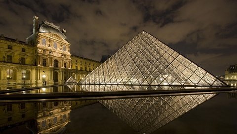 Обои париж, лувр, paris, the louvre разрешение 1920x1080 Загрузить