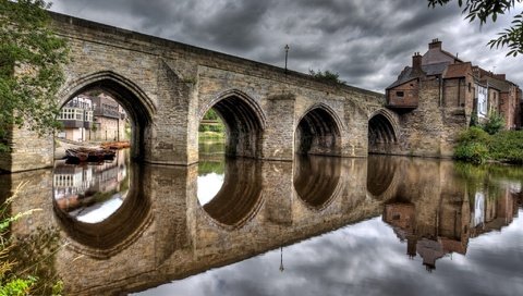Обои река, отражение, мост, river, reflection, bridge разрешение 2048x1536 Загрузить