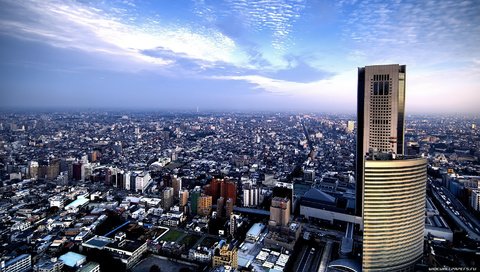 Обои вид сверху, город, небоскребы, мегаполис, сша, нью-йорк, the view from the top, the city, skyscrapers, megapolis, usa, new york разрешение 1920x1080 Загрузить