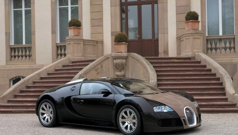 Обои особняк, bugatti veyron, mansion разрешение 1920x1200 Загрузить