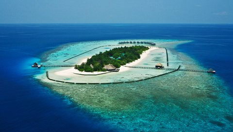 Обои тропики, мальдивы, tropics, the maldives разрешение 2000x1329 Загрузить