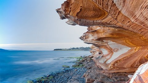 Обои море, скала, пляж, sea, rock, beach разрешение 1944x1296 Загрузить