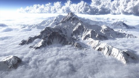 Обои горы, вид, сверху, горы., потрясающий, на альпийские, mountains, view, top, mountains., stunning, alpine разрешение 2560x1600 Загрузить
