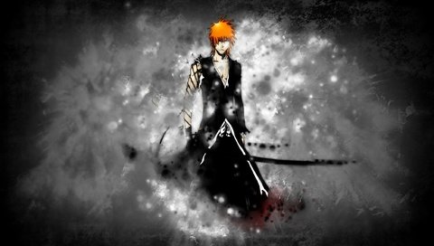 Обои меч, блич, ichigo, mech, blich, ичиго, bankai, sword, bleach разрешение 2560x1440 Загрузить