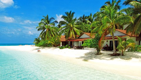 Обои море, пляж, тропики, мальдивы, sea, beach, tropics, the maldives разрешение 2876x2157 Загрузить