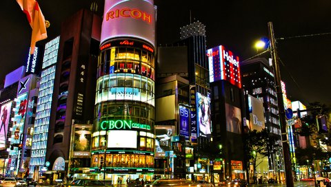 Обои город, япония, улица, здания, японии, токио, магазины, the city, japan, street, building, tokyo, stores разрешение 1920x1080 Загрузить