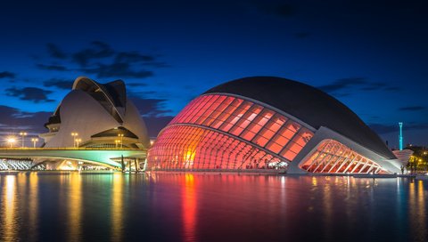 Обои испания, валенсия, город искусств и наук, spain, valencia, the city of arts and sciences разрешение 1920x1080 Загрузить