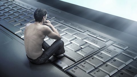 Обои парень, клавиатура, спина, ноутбук, guy, keyboard, back, laptop разрешение 1920x1080 Загрузить