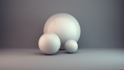 Обои шары, минимализм, рендеринг, 3d абстракция, condezine, balls, minimalism, rendering, 3d abstract разрешение 1920x1080 Загрузить