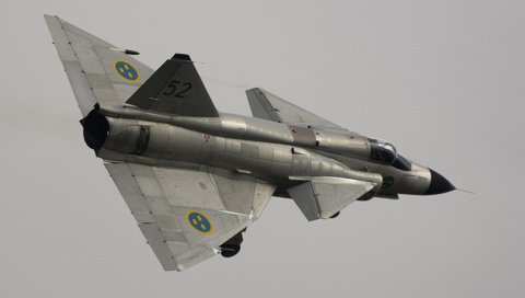 Обои самолет, сааб 37 вигген, the plane, saab 37 viggen разрешение 1920x1200 Загрузить