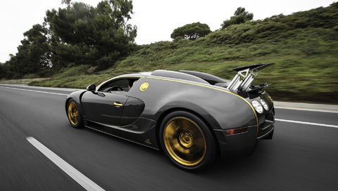 Обои бугатти, mansory vincero linea d'oro, вейрон, bugatti, veyron разрешение 2048x1152 Загрузить