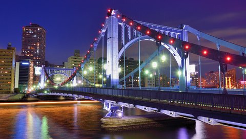 Обои мост, япония, мегаполис, японии, токио, столица, bridge, japan, megapolis, tokyo, capital разрешение 2048x1367 Загрузить