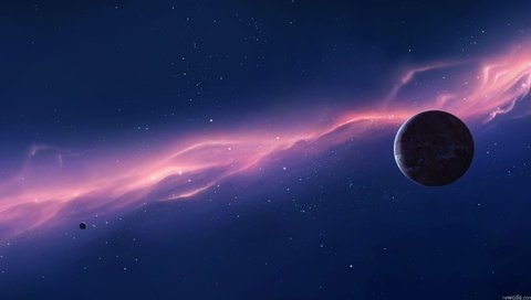 Обои свет, планета, плазма, light, planet, plasma разрешение 1920x1080 Загрузить