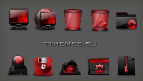 Обои иконки для windows 7 iconpackager.red icons, icons for windows 7 iconpackager.red icons разрешение 1976x1112 Загрузить