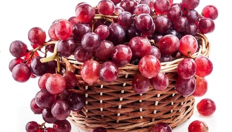 Обои виноград, красный, корзина, берри, краcный, raceme, grapes, red, basket, berry разрешение 2560x1600 Загрузить