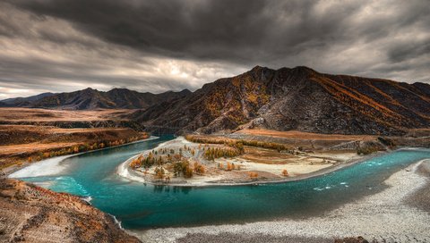 Обои река, осень, алтай, river, autumn, altay разрешение 1920x1080 Загрузить