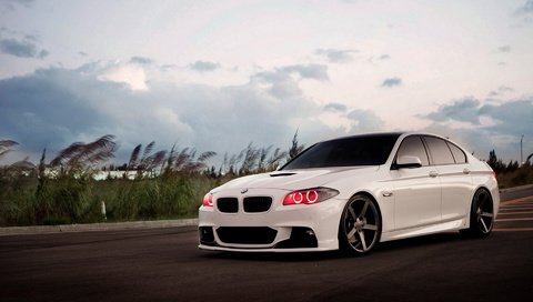 Обои белый, тюнинг, бмв, white, tuning, bmw разрешение 1920x1200 Загрузить