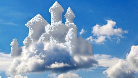 Обои небо, облачный замок, the sky, cloud castle разрешение 2560x1600 Загрузить