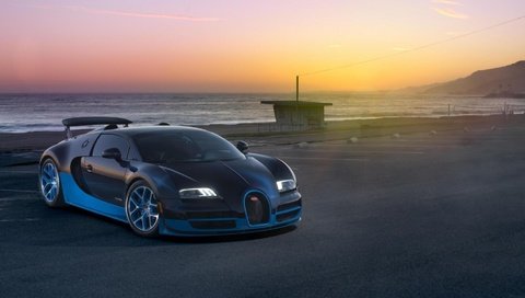 Обои закат, море, суперкар, бугатти, vitesse, grand sport, вейрон, sunset, sea, supercar, bugatti, veyron разрешение 1932x1208 Загрузить