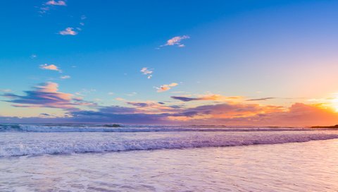 Обои облака, природа, закат, море, голд-кост, квинсленд, австралия небо, clouds, nature, sunset, sea, gold coast, qld, australia sky разрешение 3840x1200 Загрузить