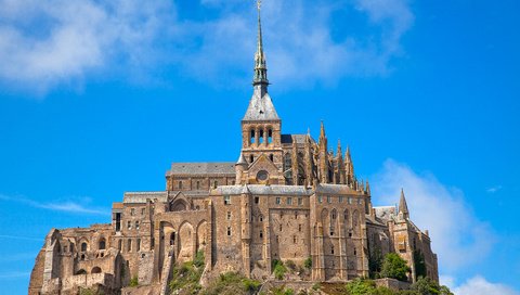 Обои франция, нормандия, мон-сен-мишель, france, normandy, mont-saint-michel разрешение 1920x1280 Загрузить