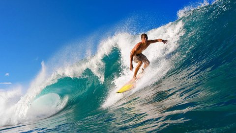 Обои свет, вода, природа, море, волна, спорт, серфинг, light, water, nature, sea, wave, sport, surfing разрешение 1920x1200 Загрузить